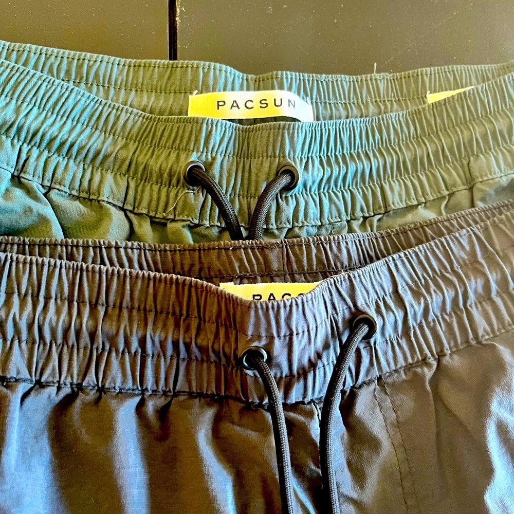PacSun Performance Gray Slim Cargo Joggers